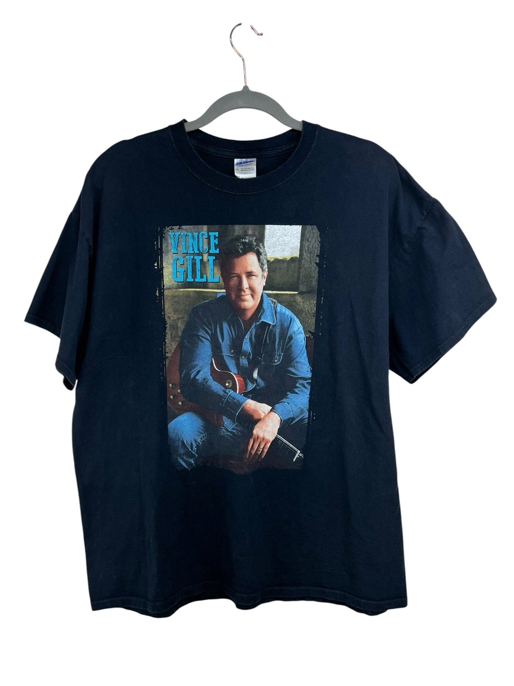 Vince Gill Gildan Black Tee Adult XL 90s Country Cotton Graphic Tee